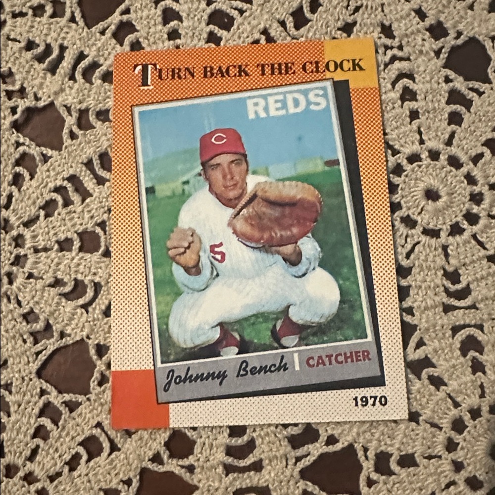 Johnny Bench Reds Baseball Card
